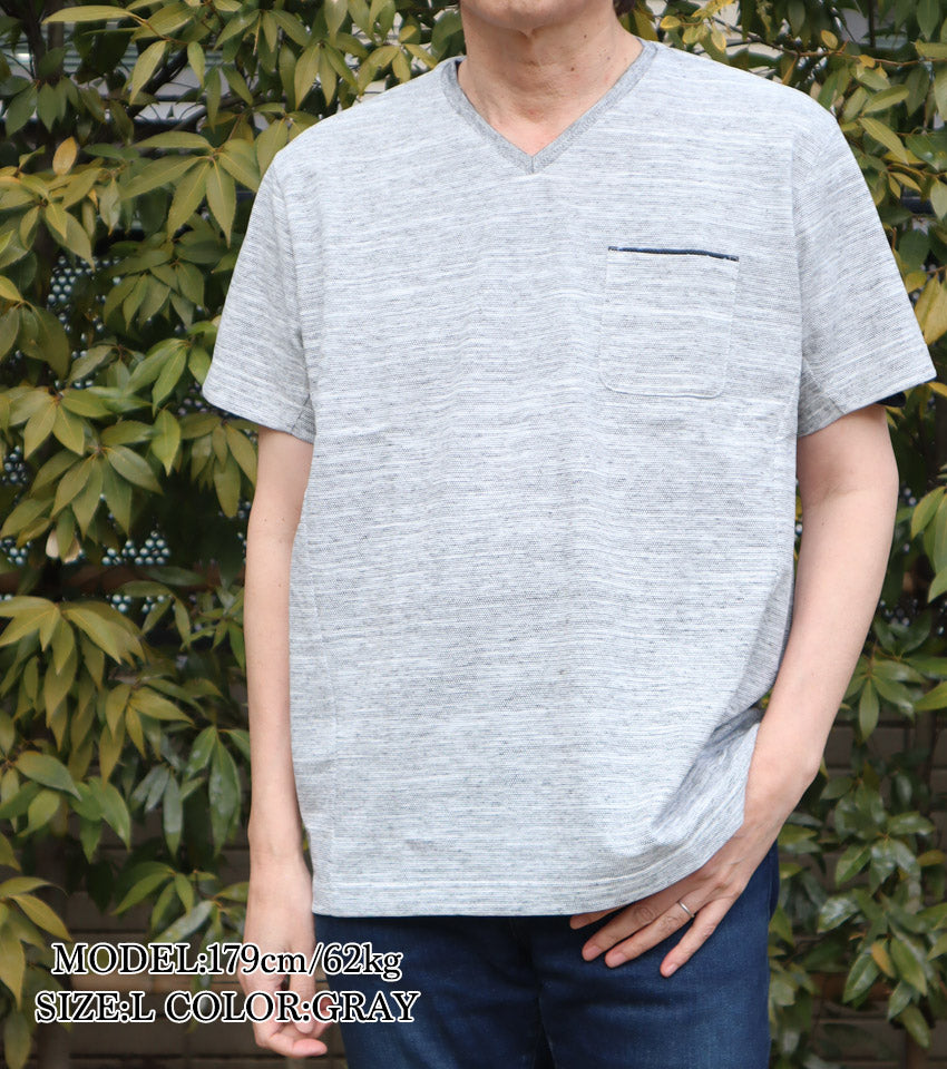 ピラミッドカノコVネックTシャツ【デービッドヒックス】