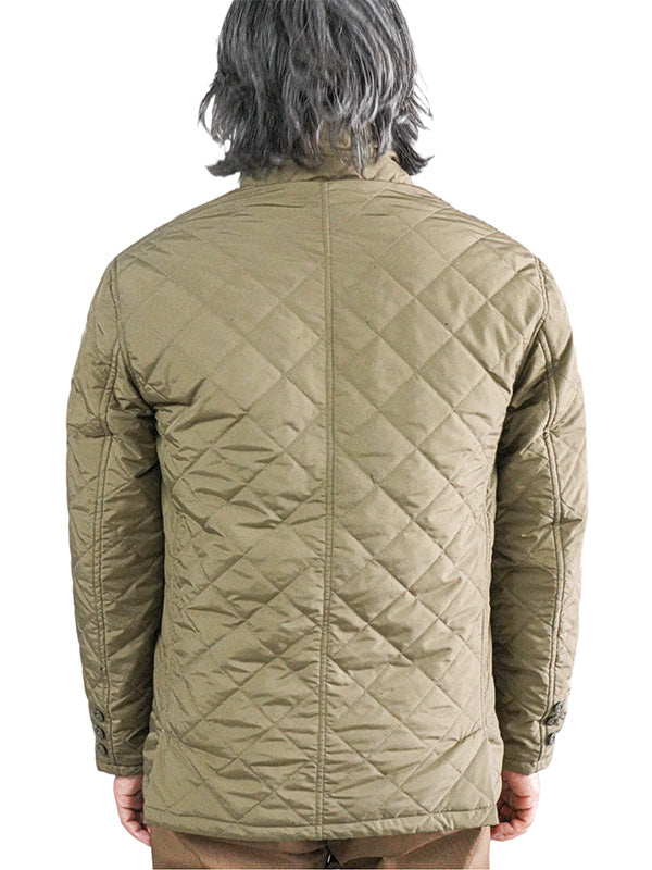 【デービッドヒックス】中綿キルティングコンバーチブルジャケット カーキ