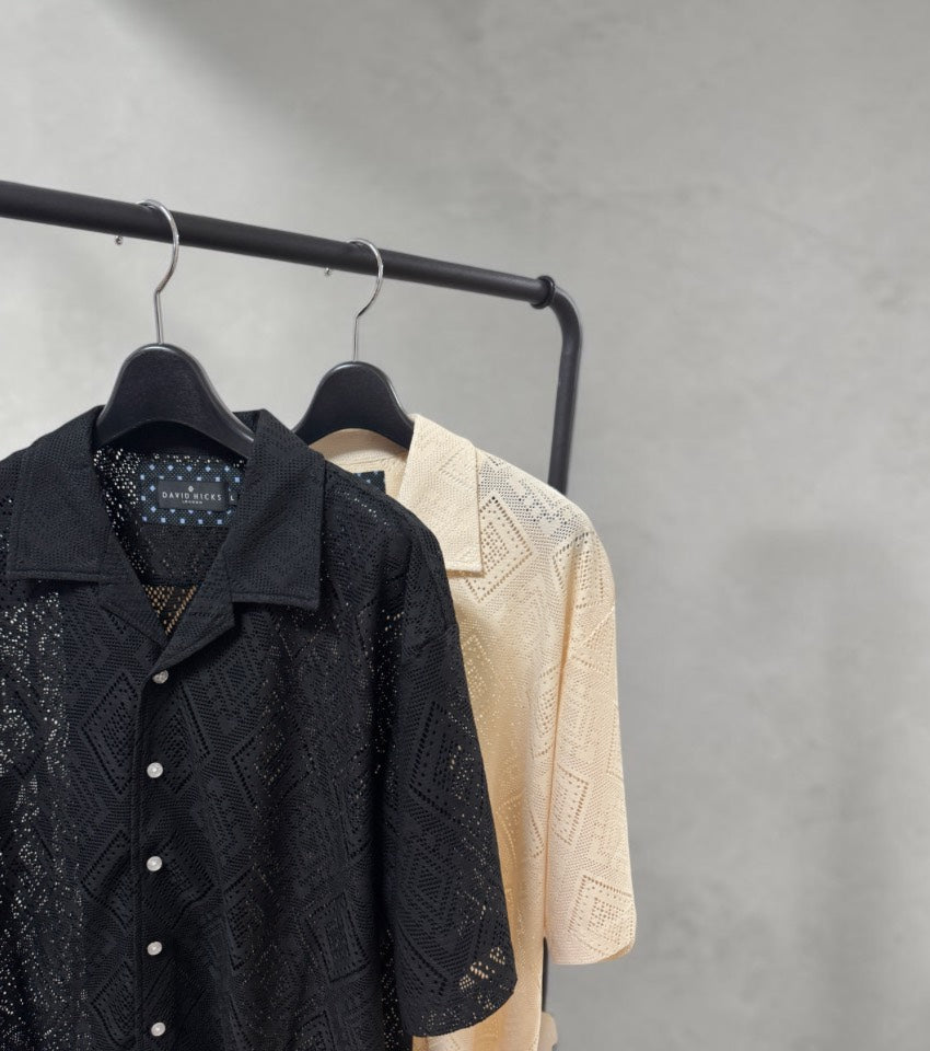 ＜新作＞メッシュOPシャツ【デービッドヒックス】