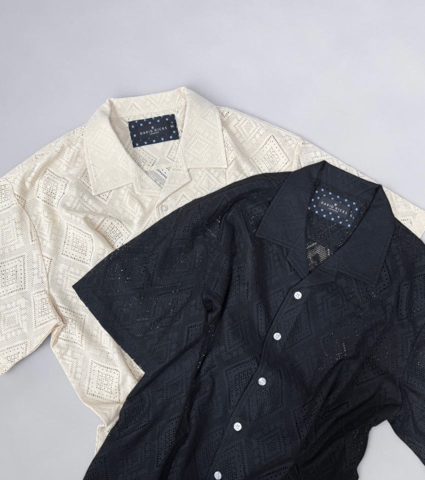 ＜新作＞メッシュOPシャツ【デービッドヒックス】