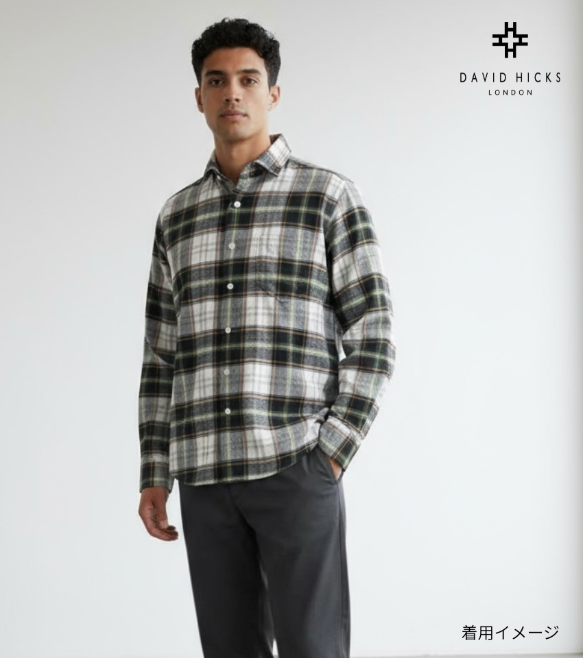 <新作> ビックチェックネルシャツ 【デービッドヒックス】