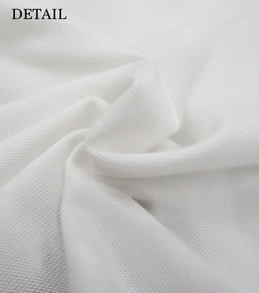 レイヤードポロシャツ ホワイト【デービッドヒックス】