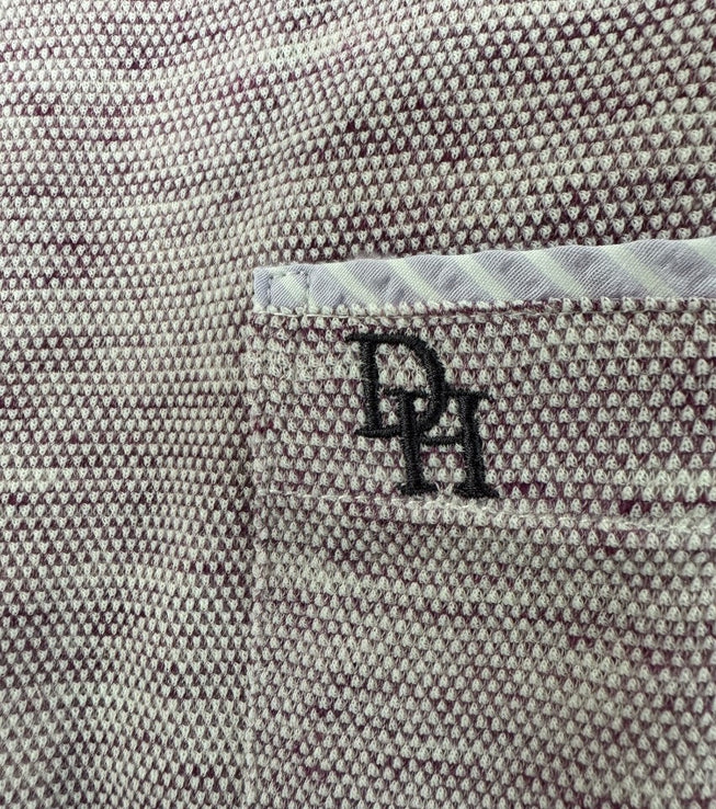 〈新作〉布帛フェイク衿レイヤードポロ【デービッドヒックス】