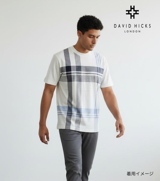 ＜新作＞チェックプリントTシャツ【デービッドヒックス】