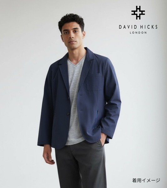 リップストップストレッチトラベルJK ネイビー M L LL