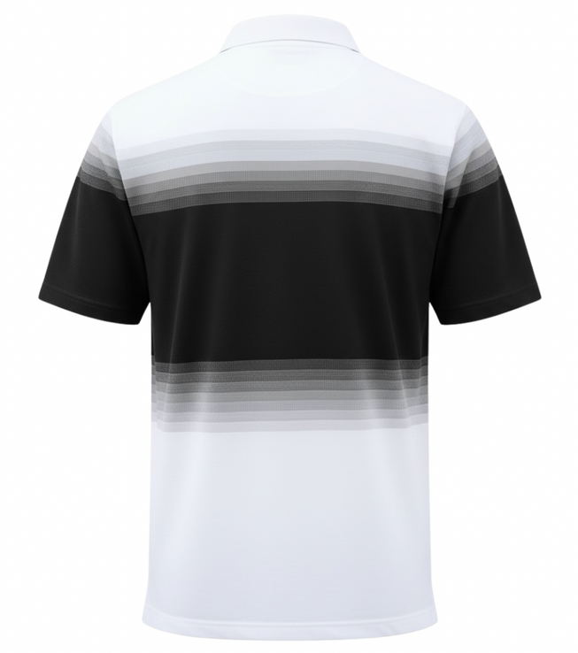 カノコグラデーションボーダーポロシャツ【デービッドヒックス】