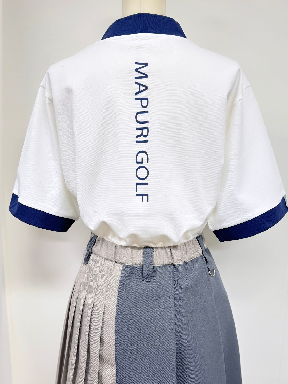 ＜GOLF＞リブ配色なめらかモックネックTシャツ【MU-1001】