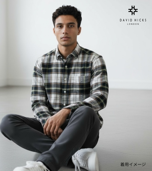 <新作> ビックチェックネルシャツ 【デービッドヒックス】