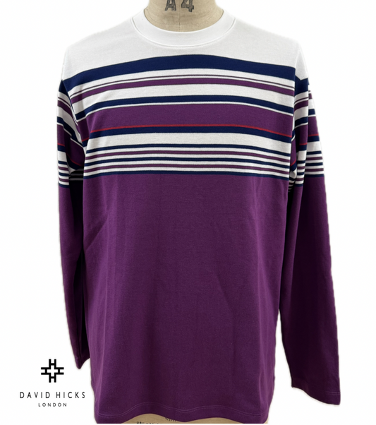 <新作> パネルボーダーロンT【デービッドヒックス】