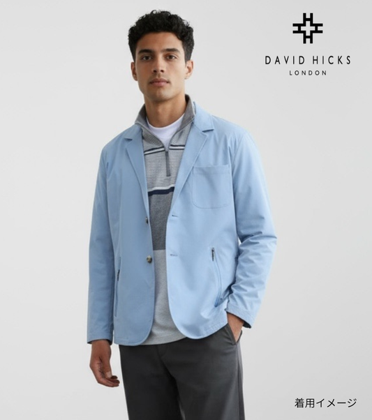 リップストップストレッチトラベルJK ブルー M L LL