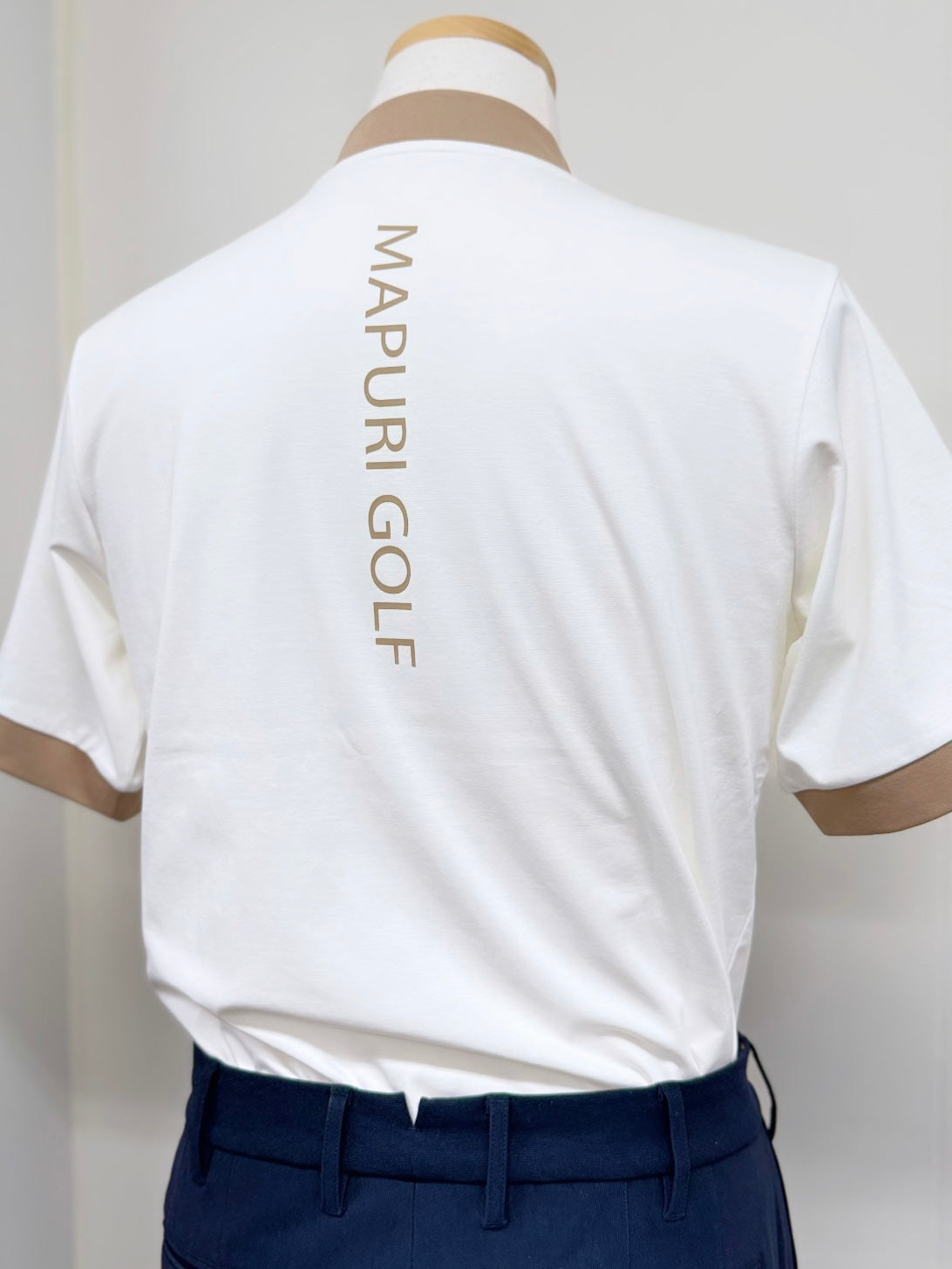＜GOLF＞リブ配色なめらかモックネックTシャツ【MU-1001】