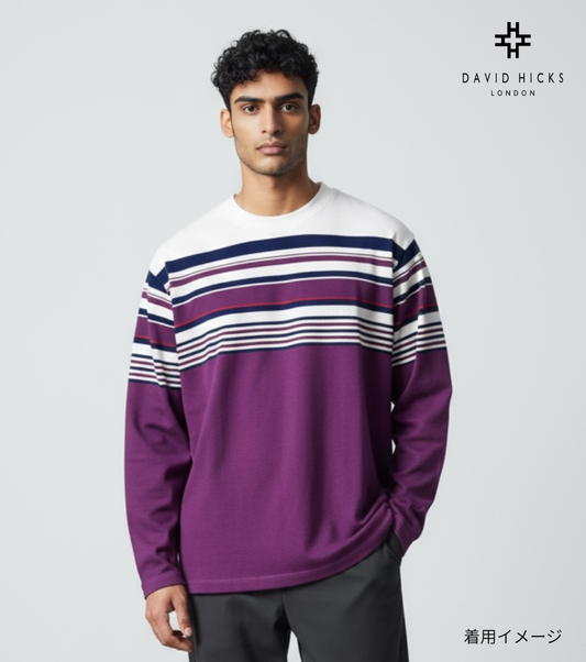 <新作> パネルボーダーロンT【デービッドヒックス】