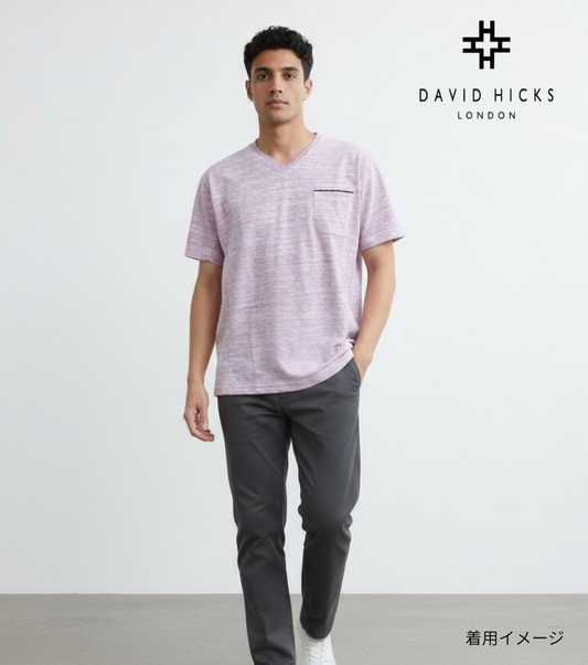 ピラミッドカノコVネックTシャツ【デービッドヒックス】